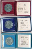 1983. 100Ft alpakka "Széchenyi István" + 1983. 100Ft alpakka "Czóbel Béla" + 198...