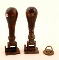 2 db Dunakeszi VSE Totózó feliratú bélyegző + 1 db körbélyegző