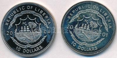Libéria 2001. 10$ "Szabadság pillanatai - Magyar szabadságharc 1848" multicolor + 2004. 10...