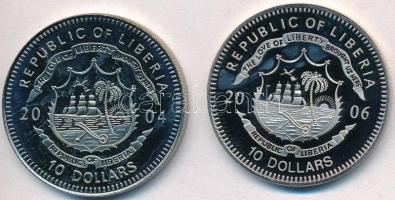 Libéria 2004. 10$ "Szabadság pillanatai - Rákóczi szabadságharc 1703" multicolor + 2006. 1...