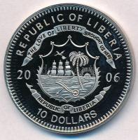 Libéria 2006. 10$ "Szabadság pillanatai - Magellán a Világ körül 1522" multicolor + 10$ &q...