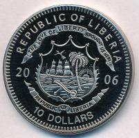 Libéria 2006. 10$ "Szabadság pillanatai - Magellán a Világ körül 1522" multicolor + 10$ &q...