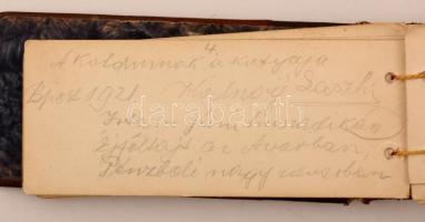 VÉDETT!  cca 1930 A tabáni Avar vendéglő emlékkönyve aláírásokkal. A legendás tabáni kiskocsma, mely...