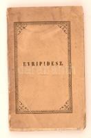 Euripidész válogatott színművei. Ford.: Szabó Károly. 1-2. köt. Pest, 1849, Kozma Vazul (Hellen könyvtár 5-6.). Javított gerincű papírkötésben, erősen foltos.