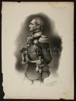 cca 1850 János, szász király nagyméretű kőnyomatos portréja. Hanns Hanfstaengl jelzett kőrajza. / cc...