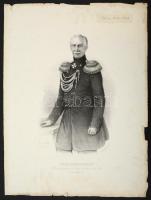 1855  Fürst Menschikoff (1787-1869) orosz admirális nagyméretű kőnyomatos portréja./ Prince Alexande...