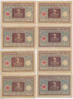 Németország / Weimari Köztársaság 1920. 2M (10x) közte 2db sorszámkövető T:III Germany / Weimar Republic 1920. 2 Mark (10x) with 2pcs of sequential serials C:F
