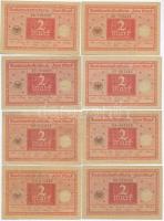 Németország / Weimari Köztársaság 1920. 2M (10x) közte 2db sorszámkövető T:III Germany / Weimar Republic 1920. 2 Mark (10x) with 2pcs of sequential serials C:F