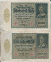 Németország / Weimari Köztársaság 1922. 10.000M (5x) T:III
Germany / Weimar Republic 1922. 10.000 M...