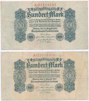 Németország / Weimari Köztársaság 1922. 100M (5x) T:III
Germany / Weimar Republic 1922. 100 Mark (5...