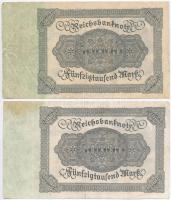 Németország / Weimari Köztársaság 1922. 50.000M (5x) alapnyomat nélküli T:III
Germany / Weimar Repu...