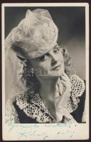 Rácz Vali aláírása képeslapon