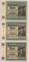 Németország / Weimari Köztársaság 1922. 5000M (9x) T:III
Germany / Weimar Republic 1922. 5000 Mark ...
