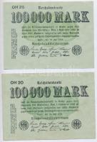 Németország / Weimari Köztársaság 1923. 100.000M (5x) T:II-,III
Germany / Weimar Republic 1923. 100...