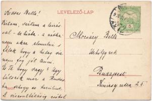 Budapest VIII. Múzeum körút, Neumann M. Férfi és Fiú ruha telepe, villamosok