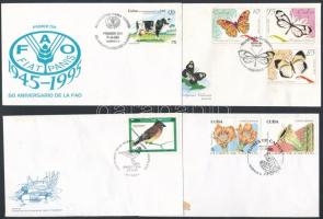 1994-1996 4 klf FDC, 1994-1996 4 diff FDC