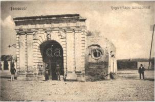 Temesvár, Timisoara; Régi várkapu a sáncokkal / old castle gate with ramparts (fl)