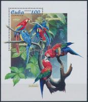 Parrot; Bird block + FDC, Papagáj; Madár blokk + FDC