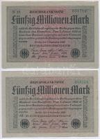 Németország / Weimari Köztársaság 1923. 50.000.000M (5x) T:III
Germany / Weimar Republic 1923. 50.0...