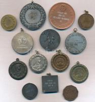 14db-os érem tétel, versenydíjak, közte 1960. "Honvéd Sportversenyek" bronzozott Al díjére...