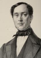 1853 Juan Donoso Cortés, marqués de Valdegamas (1809-1853) spanyol államférfi, teoretikus nagyméretű...