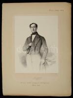 1853 Juan Donoso Cortés, marqués de Valdegamas (1809-1853) spanyol államférfi, teoretikus nagyméretű...