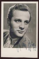 Gozmány György aláírása képeslapon