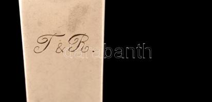 Ezüst (Ag.) cukorszoró kanál, jelzett, h:14,8 cm, nettó: 28,3 g