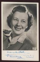 Vaszary Piroska aláírása képeslapon