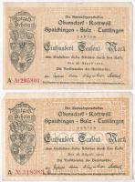 Németország / Weimari Köztársaság / Oberndorf, Rottweil, Spaichingen, Sulz, Tuttlingen 1923. 100.000...