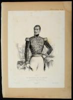 1854 Armand Jacques Achille Leroy de Saint-Arnaud, (1798-1854) francia marsall nagyméretű kőnyomatos...