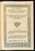 Vizsolyi Biblia. I-II. köt. Budapest, 1981, Helikon Kiadó, Kner Nyomda. Kiadói aranyozott, bordázott...