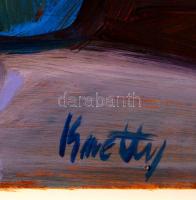 Kmetty jelzéssel: Asztali csendélet. Olaj, falemez, 49×69 cm