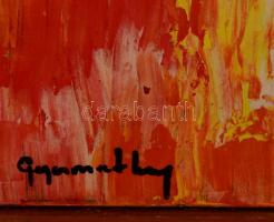 Gyarmathy jelzéssel: Kompozició. Olaj, vászon, 63×50 cm