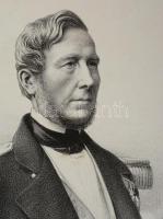 1855 Alexandre Ferdinand Parseval-Deschenes (1790-1860) francia admirális és szenátor nagyméretű kőn...