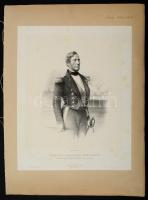 1855 Alexandre Ferdinand Parseval-Deschenes (1790-1860) francia admirális és szenátor nagyméretű kőn...