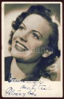 Pelsőczy Irén aláírása képeslapon