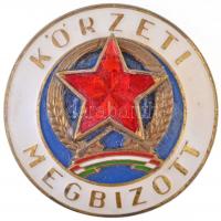 ~1970 "Körzeti megbízott" zománcozott jelvény (34mm) T:2