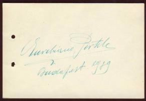 Aureliano Pertile aláírása lapon