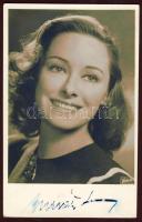 Muráti Lili aláírása képeslapon