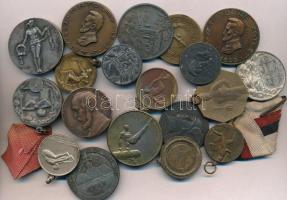 19db-os magyar sportérem tétel, közte Sóváry János (1895-1966) DN"Nemzeti Torna Egylet 1863 - Matolay / Épség erő egyetértés" Br emlékérem (40mm) T:2-3