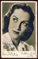 Lukács Margit aláírása képeslapon