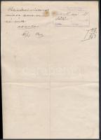 1918 a Torda-Aranyos Vármegyei Gazdasági Egyesület titkárának levele a Magyar Gazdaszövetség elnöksé...