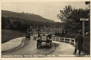 Vienna, Wien XIX. Cobenzlserpentine, Autobuslinie Grinzing-Cobenzl, Hans Hübner / autobuses