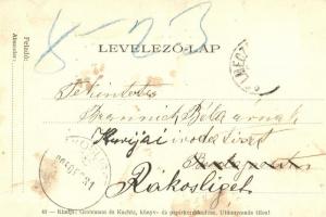 Selmecbánya, Banska Stivanica; Deák Ferenc utca, szálloda, üzletek, kiadja Grohmann és Kuchta / stre...