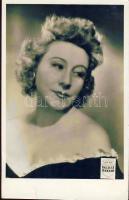 Fellegi Teri aláírása képeslapon