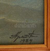 Arndt, Jurij Vlagyimirovics (1924- ): Szél 1989, olaj, vászon, apró folttal, keretben, 60×80 cm /

...