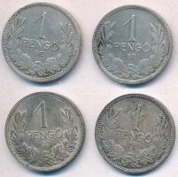 1926-1927. 1P Ag (4x) T:2 patina Adamo P6