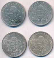 1926-1927. 1P Ag (4x) T:2 patina Adamo P6