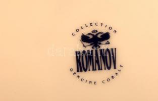 Romanov Collection teás csésze és alj + süteményes tányér, matricás, jelzett, hibátlan